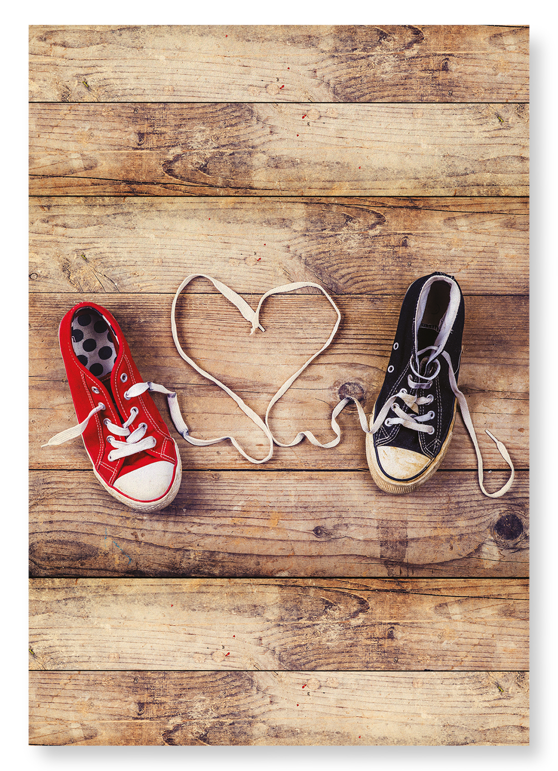 SHOELACE OF LOVE: Photo Art Print
