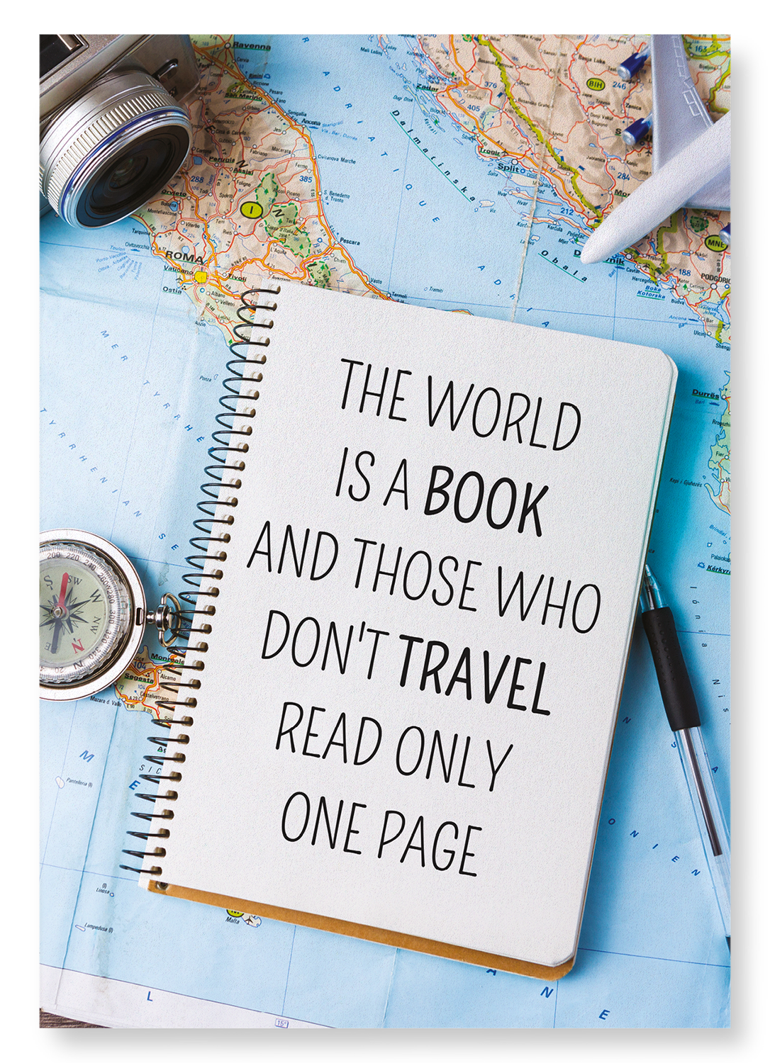 THE WORLD IS A BOOK: Photo Art Print