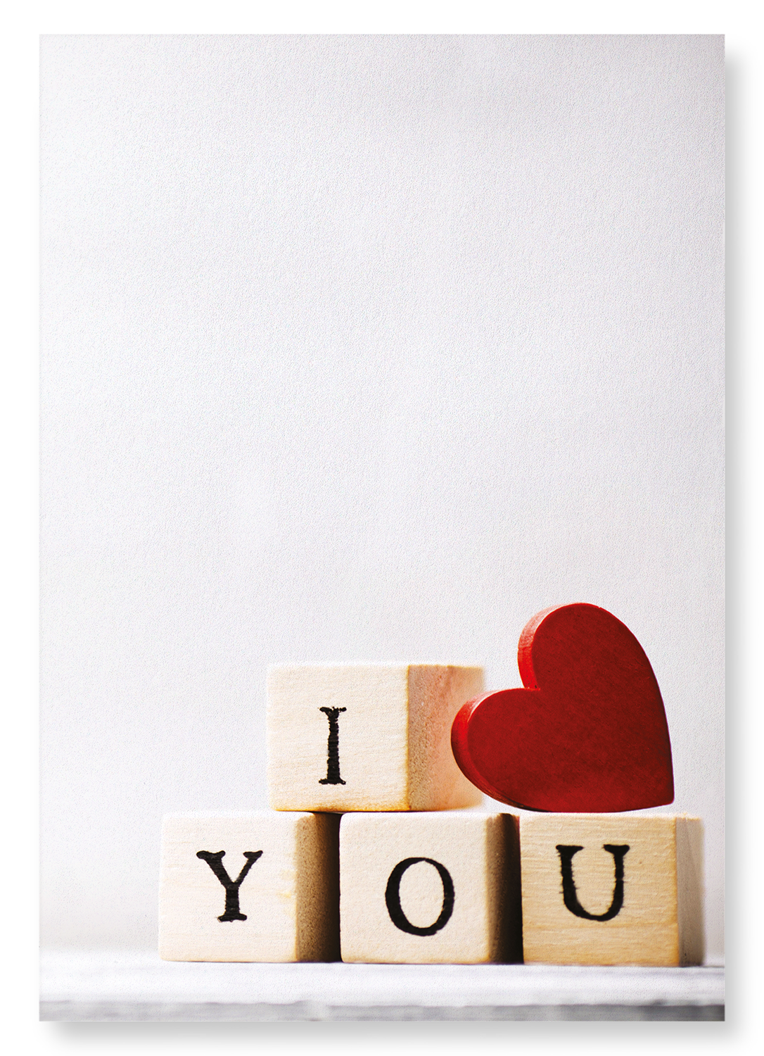 CUBE OF I LOVE YOU: Photo Art Print