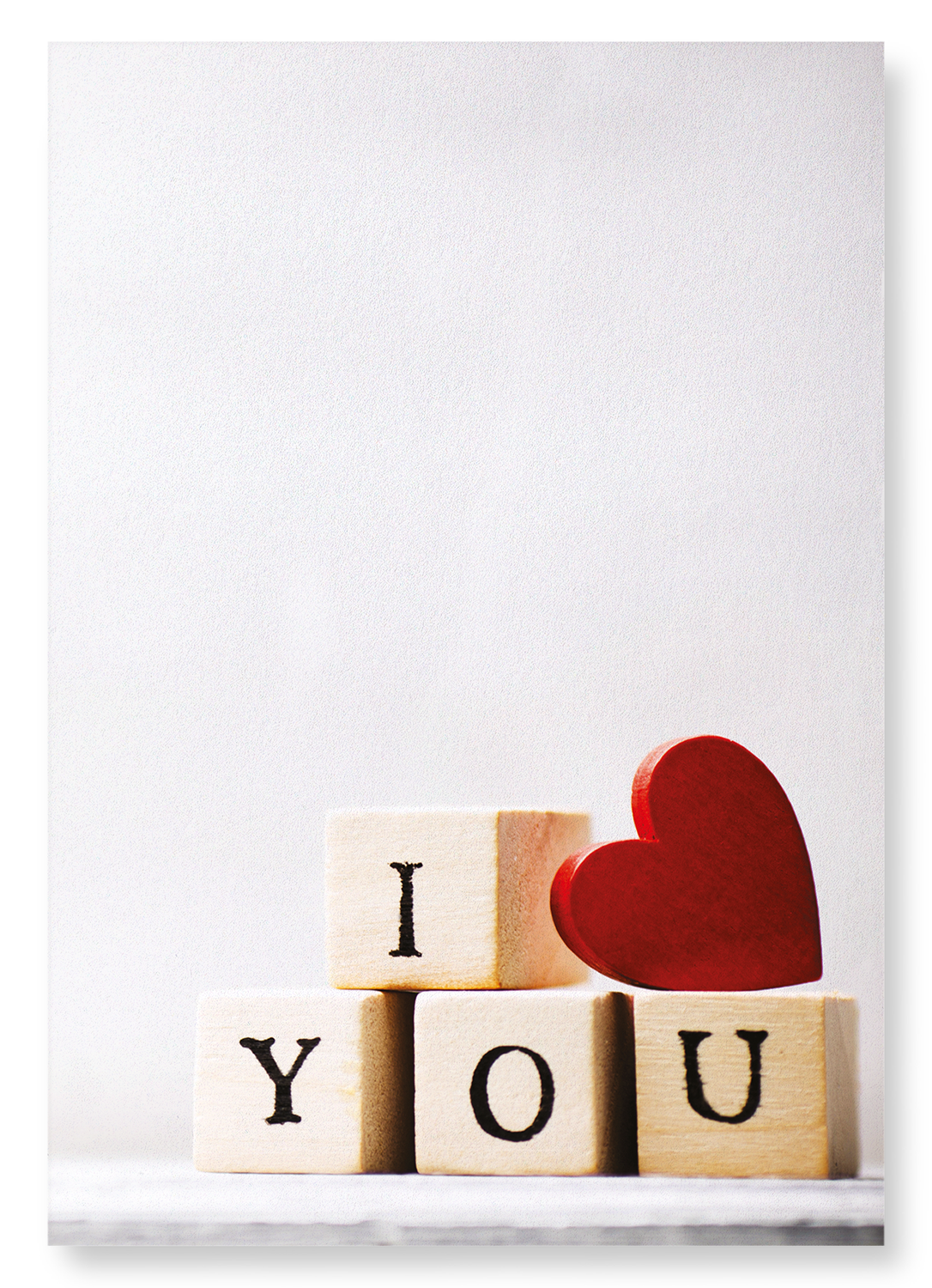 CUBE OF I LOVE YOU: Photo Art print
