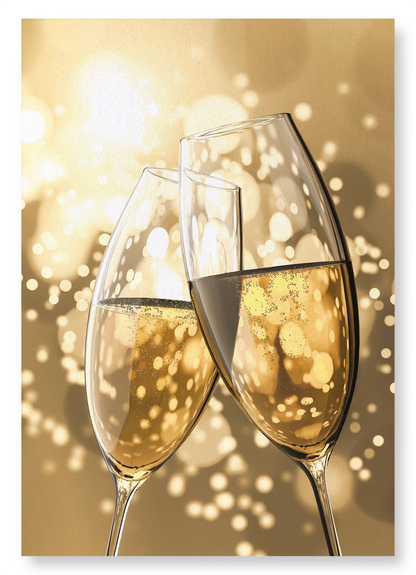 CHAMPAGNE CHEERS: Photo Art Print