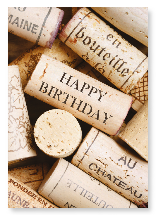 BIRTHDAY WINE CORK: Photo Art Print
