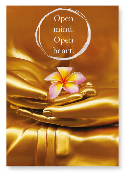 FLOWER AND BUDDHA: Photo Art Print