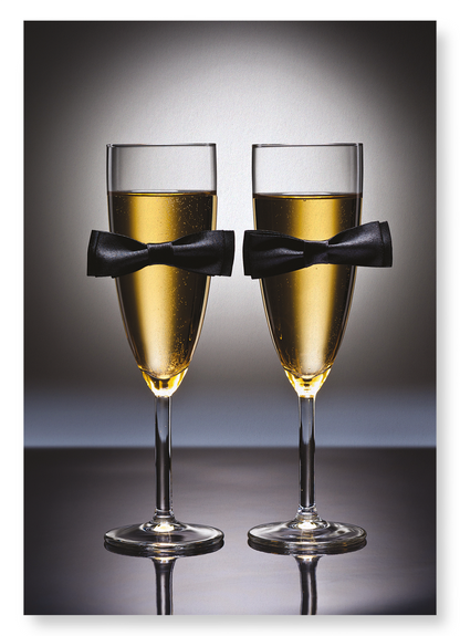 BOW TIE CHAMPAGNE: Photo Art Print