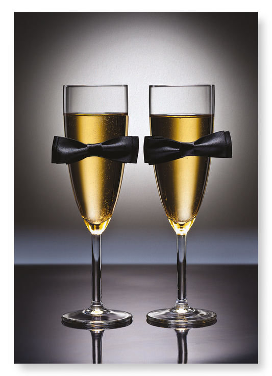 BOW TIE CHAMPAGNE: Photo Art Print