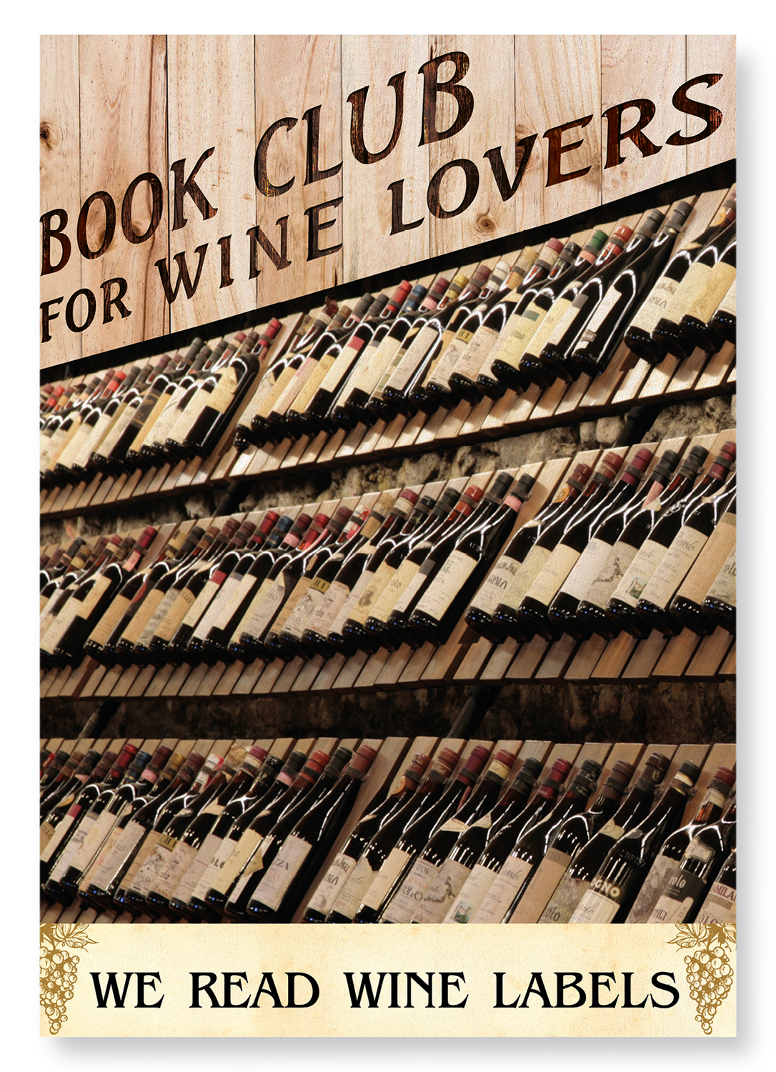 WINE LABEL BOOK CLUB: Photo Art Print