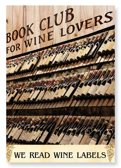 WINE LABEL BOOK CLUB: Photo Art Print