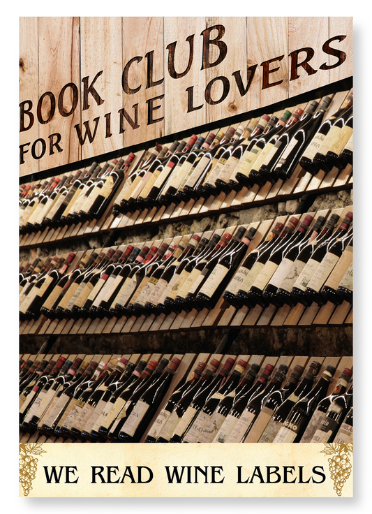 WINE LABEL BOOK CLUB: Photo Art Print