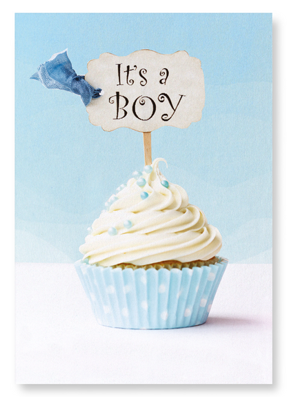 IT’S A BOY CUPCAKE: Photo Art Print