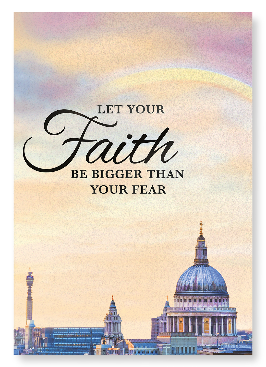 FAITH BIGGER THAN FEAR: Photo Art print