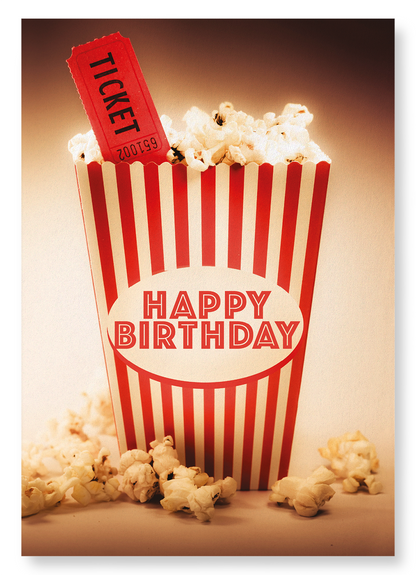 HAPPY BIRTHDAY POPCORN: Photo Art Print