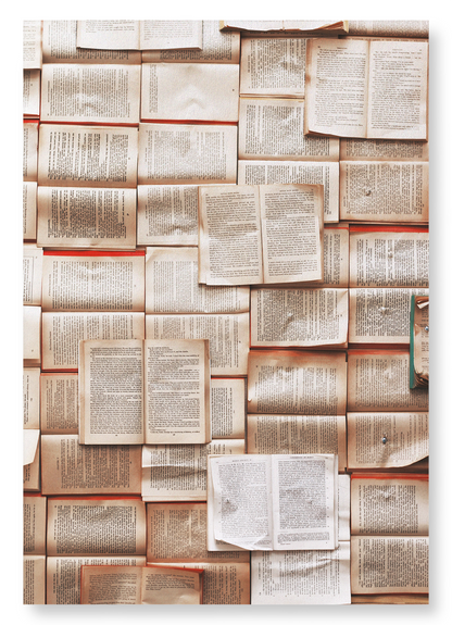 PAGES OF BOOKS: Photo Art Print