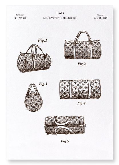 PATENT OF BAG (1978): Patent Art Print