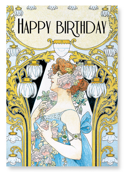 HAPPY BIRTHDAY: Vintage Art Print