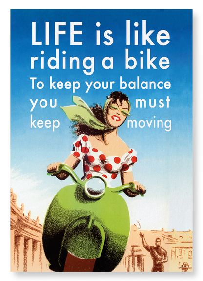 BIKE RIDE: Vintage Art Print