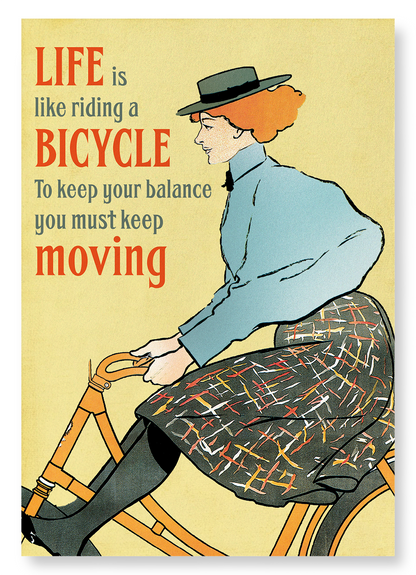 LIFE IS LIKE RIDING: Vintage Art Print