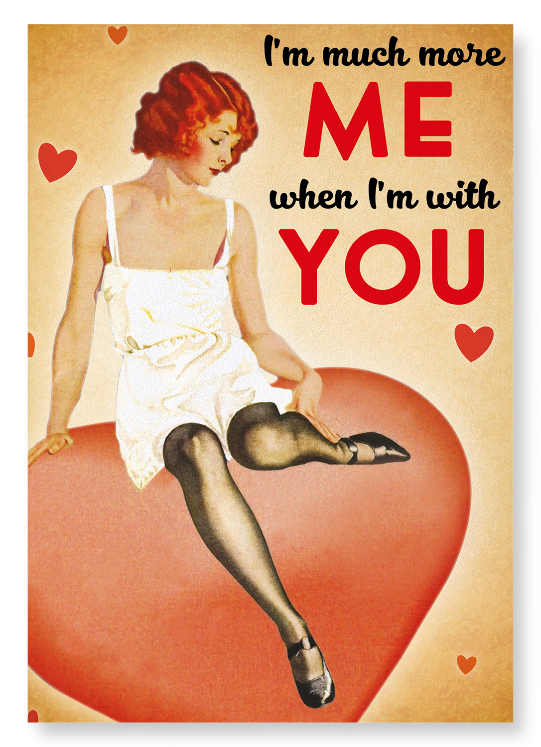 ME WHEN WITH YOU: Vintage Art Print