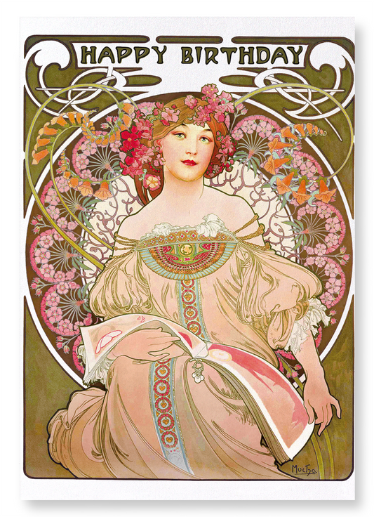 HAPPY BIRTHDAY: Vintage Art Print