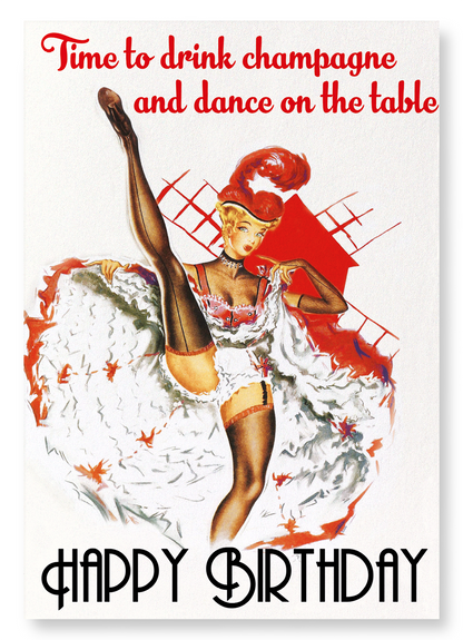 CAN CAN BIRTHDAY: Vintage Art Print