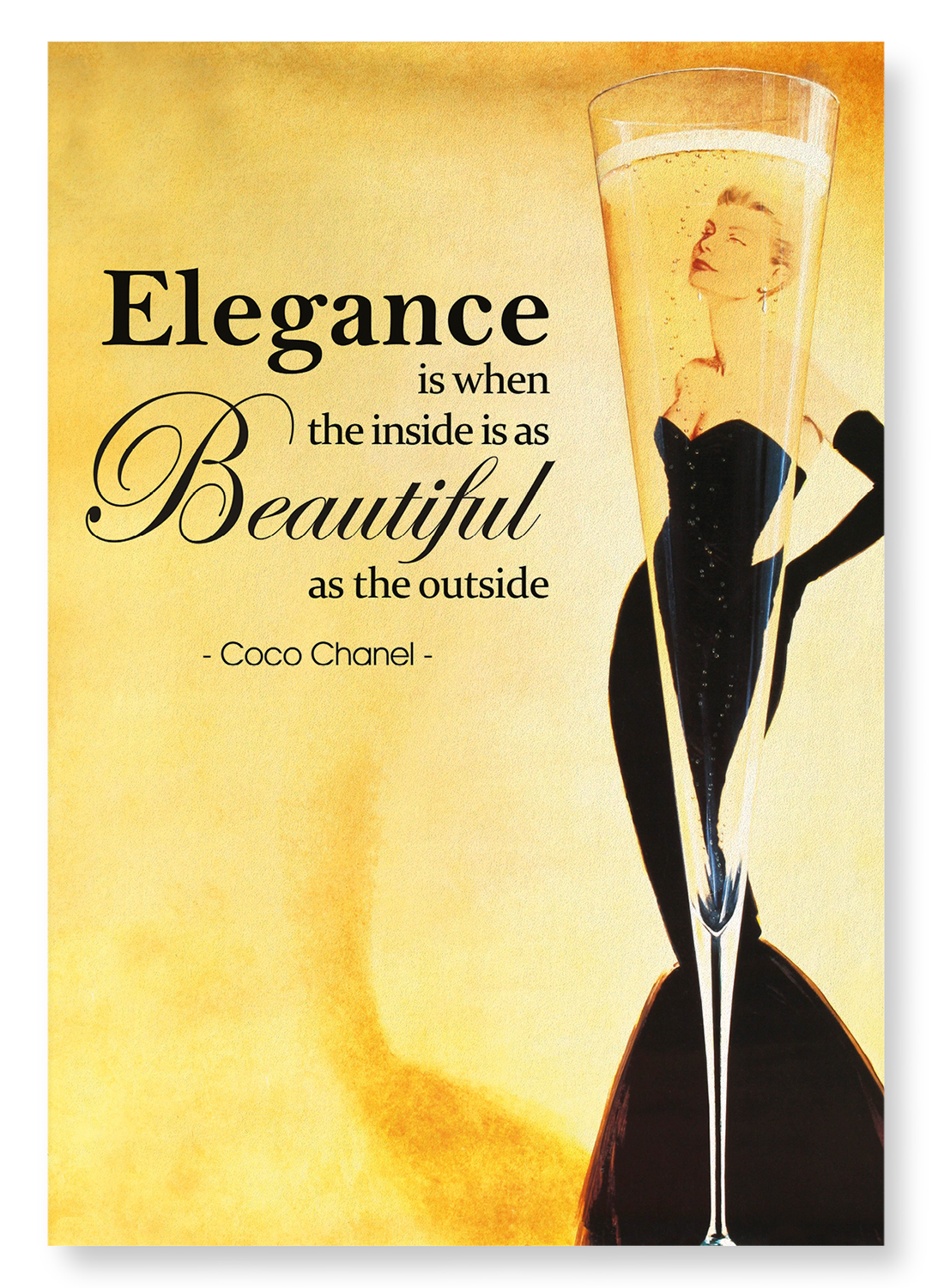 ELEGANT BEAUTY: Vintage Art Print