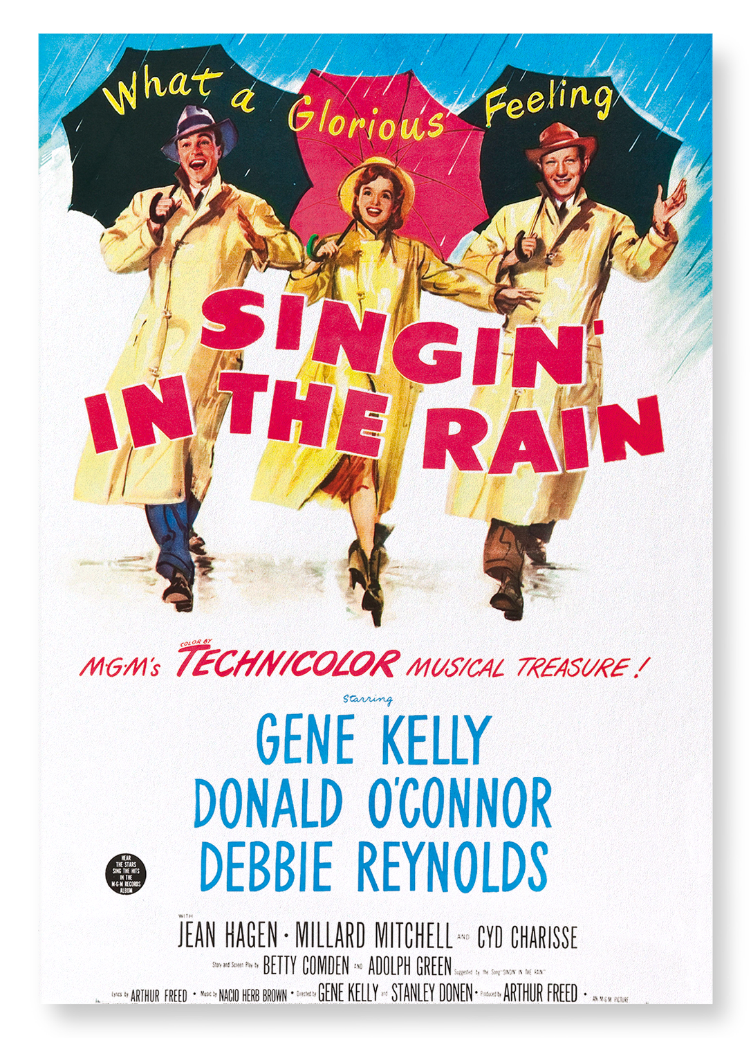 SINGING IN THE RAIN (1952): Vintage Art Print