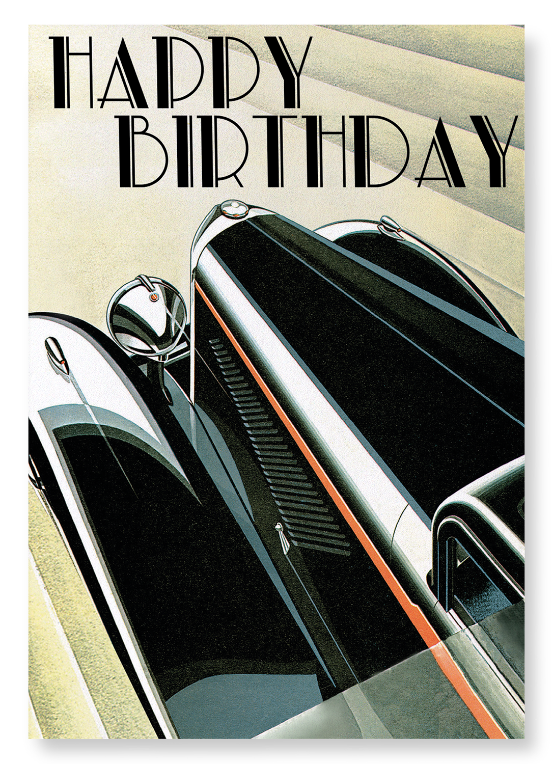 BIRTHDAY CAR: Vintage Art Print