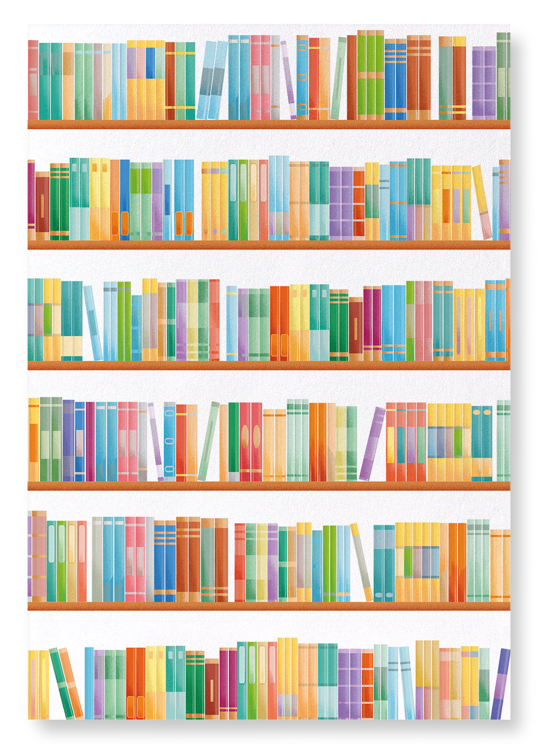 RAINBOW LIBRARY: Modern deco Art Print