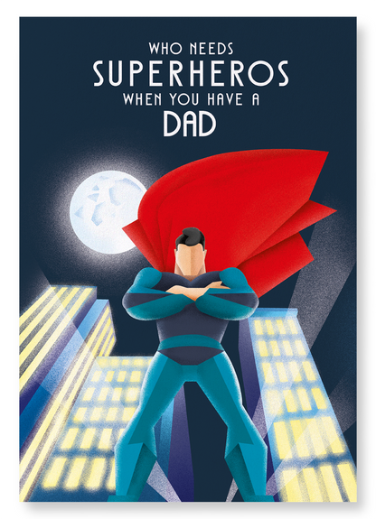DAD SUPERHERO: Modern deco Art Print