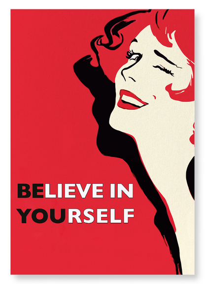 BELIEVE IN YOURSELF: Vintage Art Print