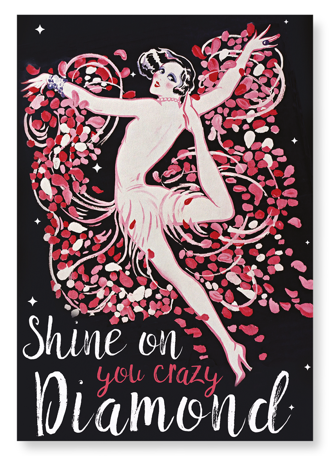 YOU CRAZY DIAMOND: Vintage Art Print