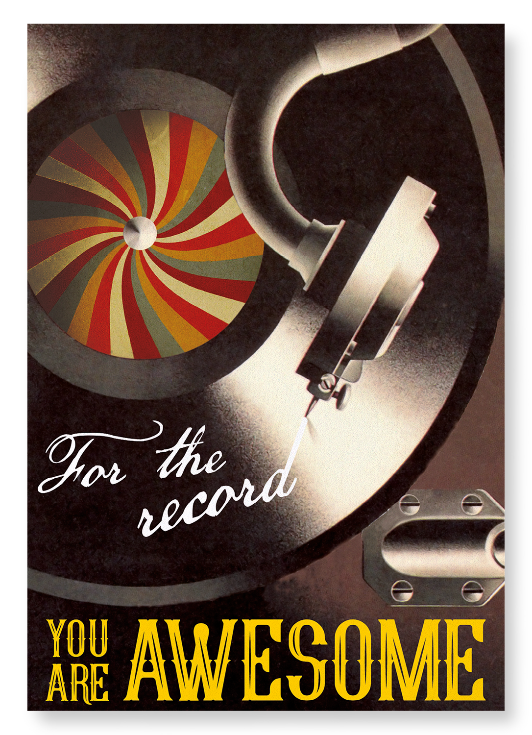 FOR THE RECORD: Vintage Art Print