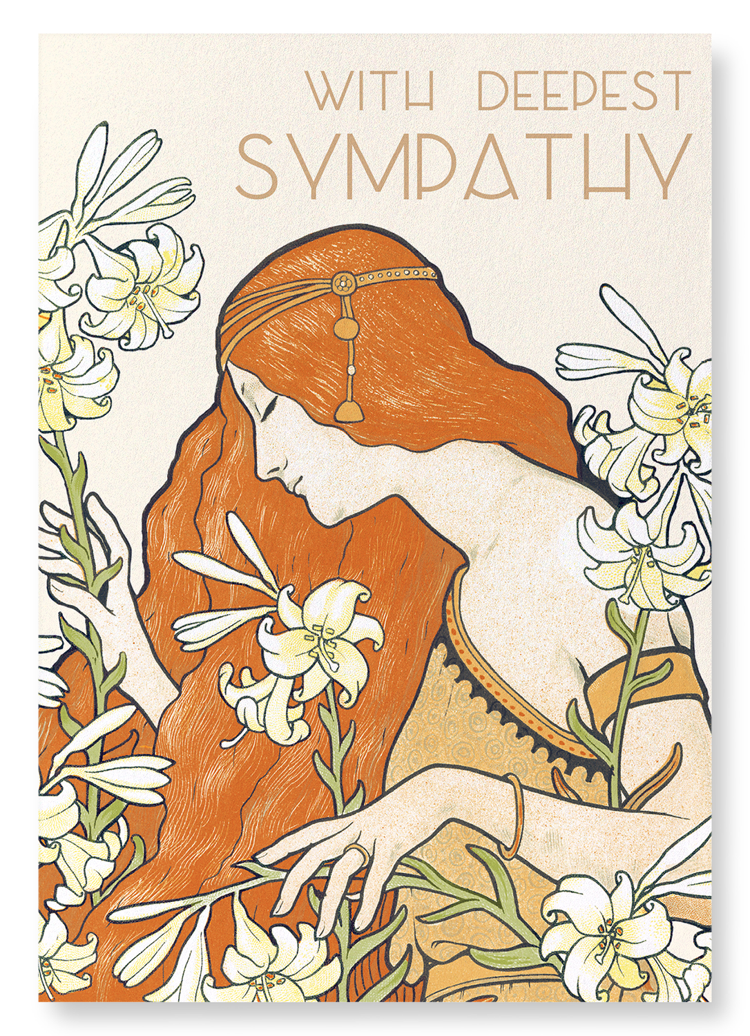 SYMPATHY OF LILIES: Vintage Art Print