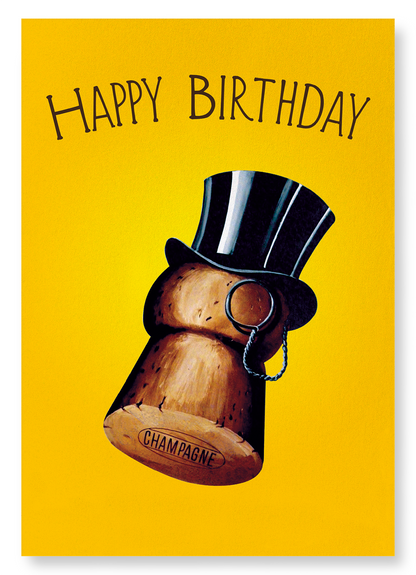 BIRTHDAY TOP HAT: Vintage Art Print