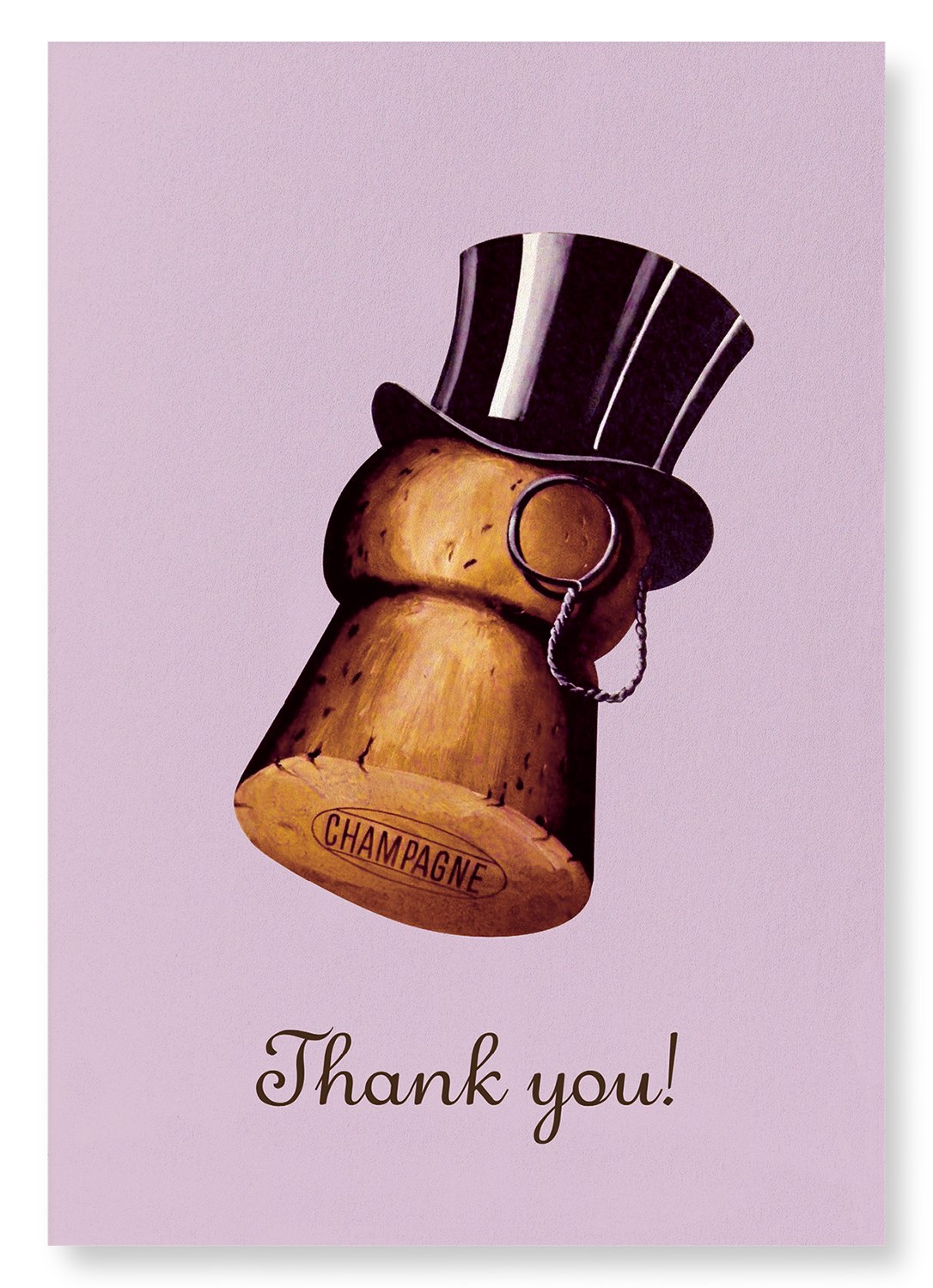 THANK YOU TOP HAT: Vintage Art Print