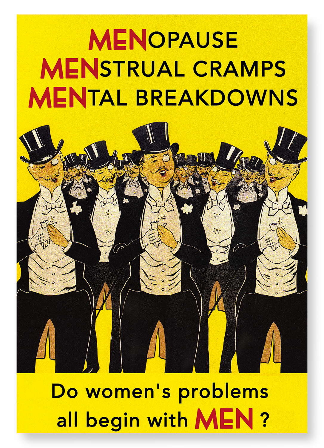 WOMEN'S PROBLEMS: Vintage Art Print