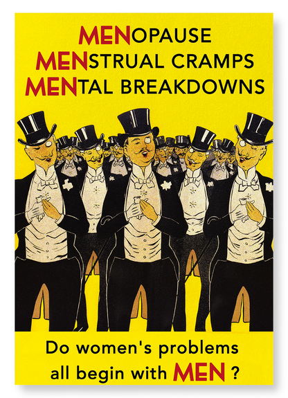 WOMEN'S PROBLEMS: Vintage Art Print