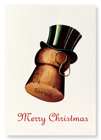 CHRISTMAS TOP HAT: Vintage Art Print