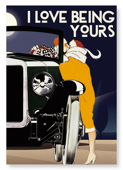 I LOVE BEING YOURS: Vintage Art Print