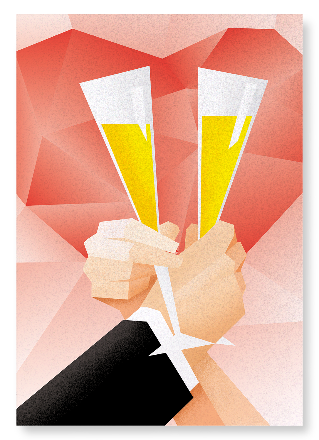 TOAST OF LOVE: Modern deco Art Print