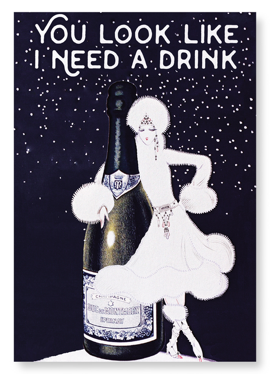 ANOTHER DRINK: Vintage Art Print