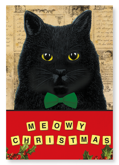 MEOWY CHRISTMAS: Vintage Art Print