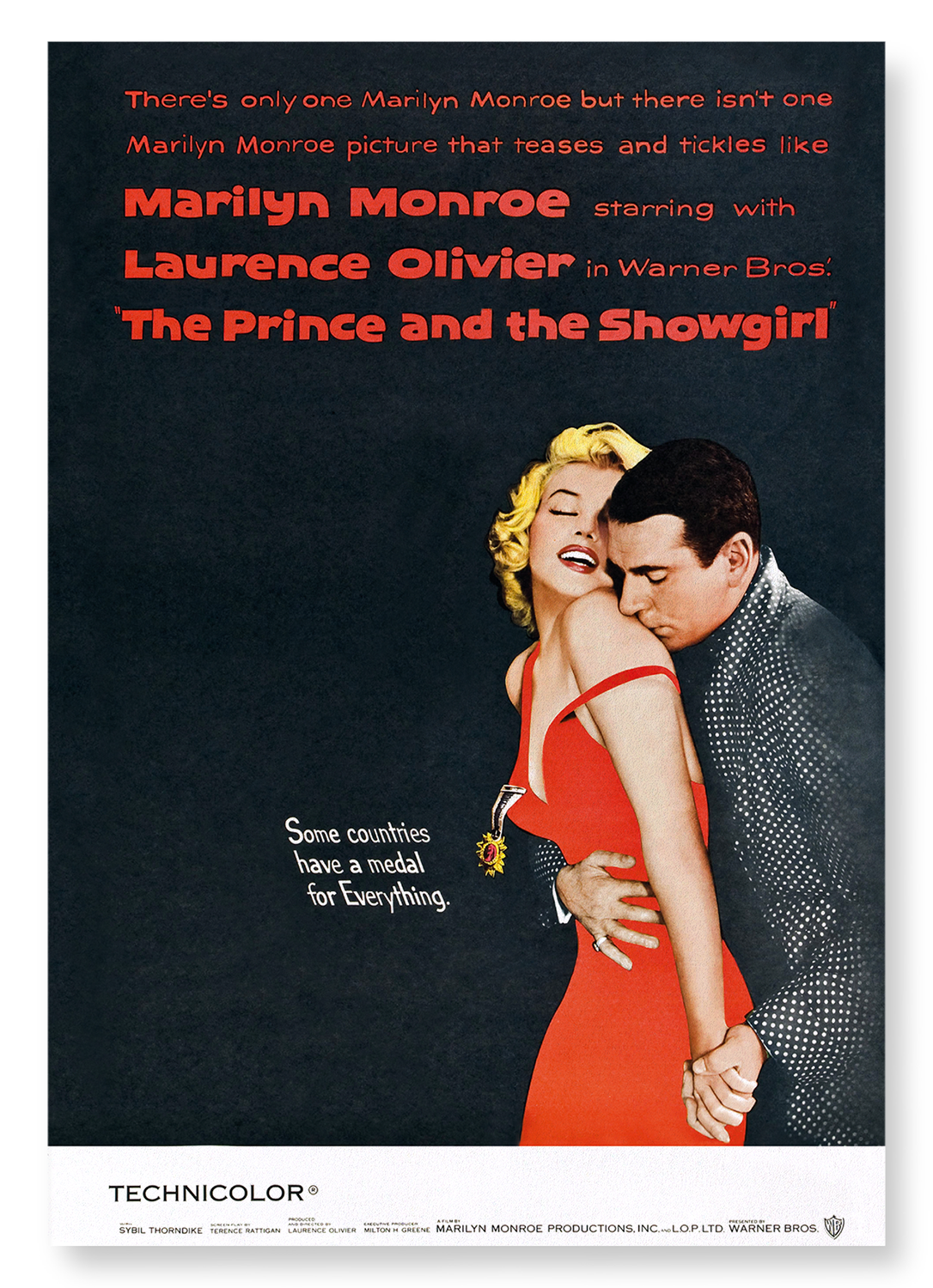 THE PRINCE AND THE SHOWGIRL (1957): Poster Art Print