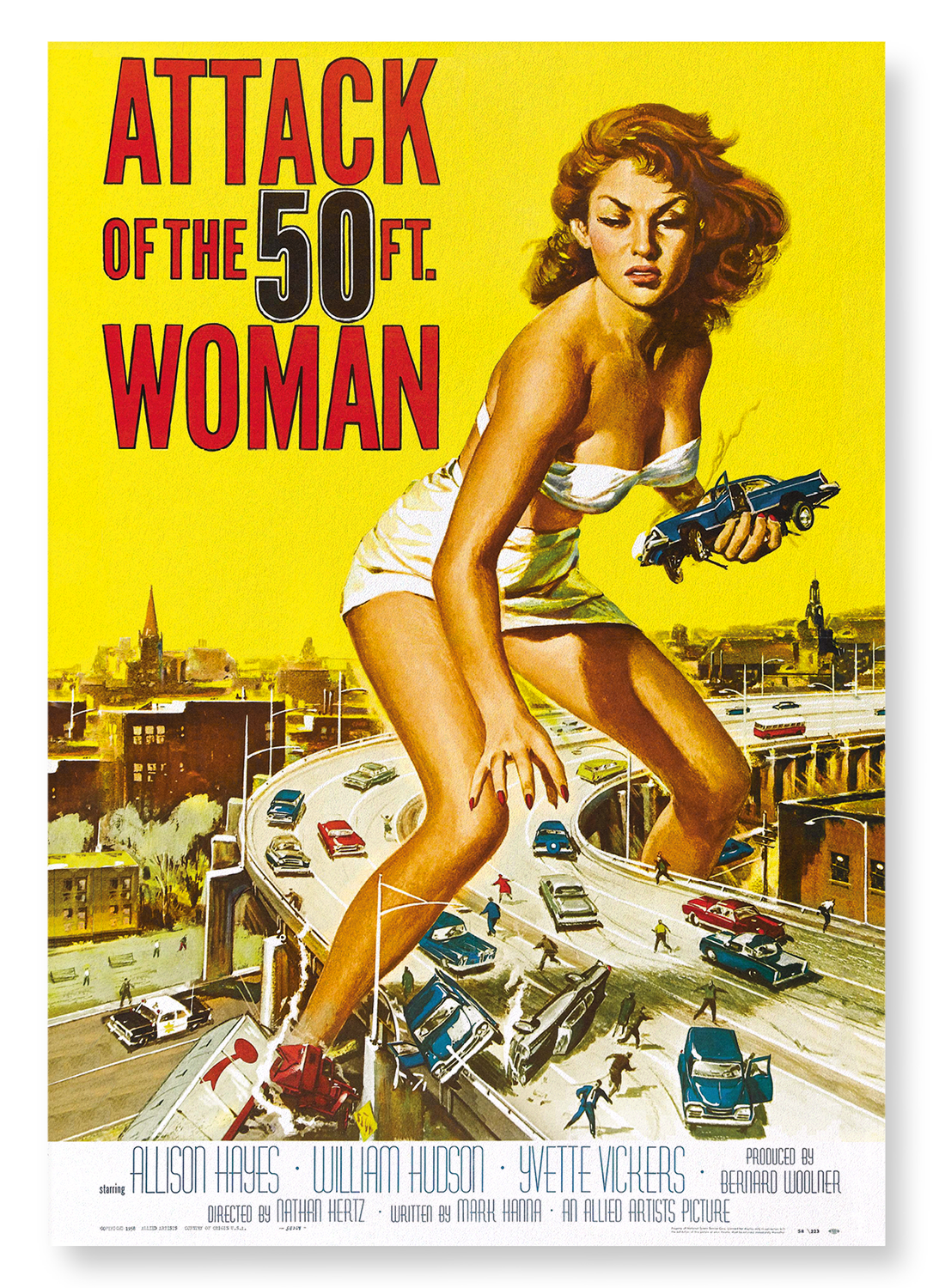 ATTACK OF THE 50 FT. WOMAN (1958): Poster Art Print