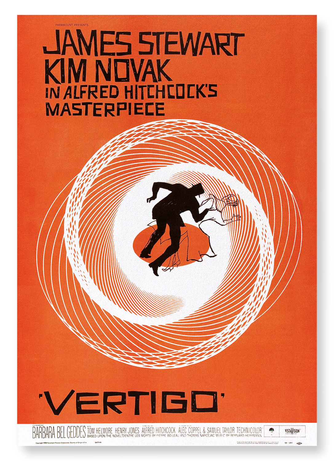 VERTIGO (1958): Poster Art Print