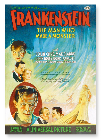 FRANKENSTEIN (1931): Poster Art Print