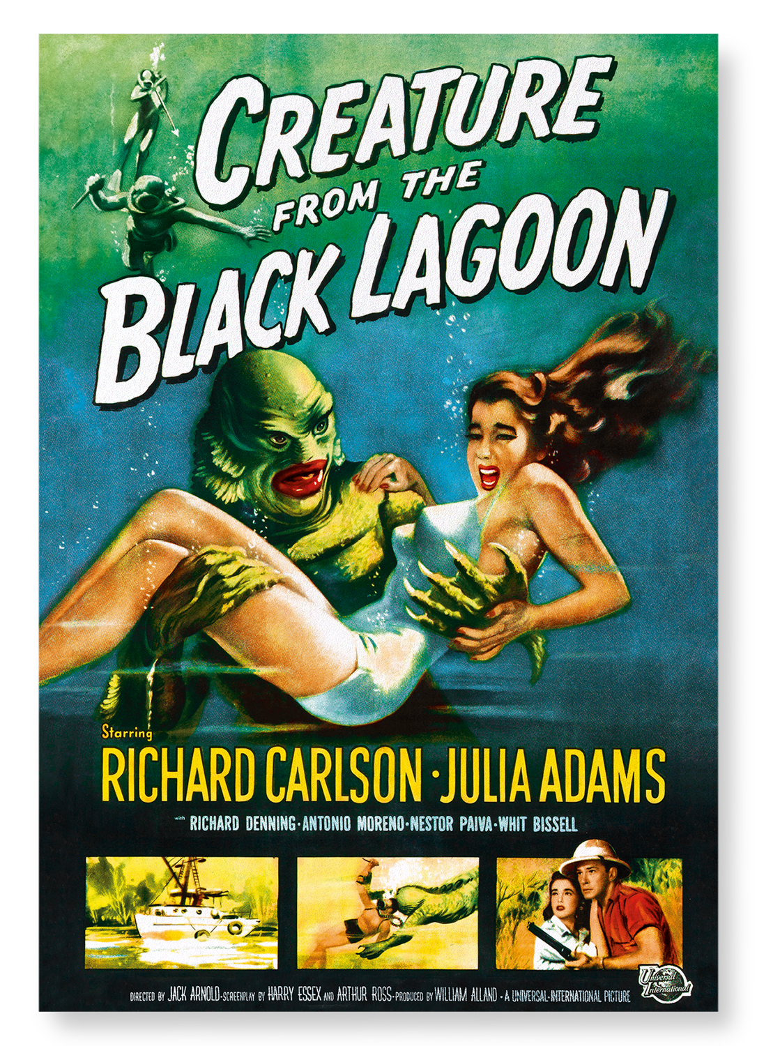 CREATURE FROM THE BLACK LAGOON (1954): Poster Art Print