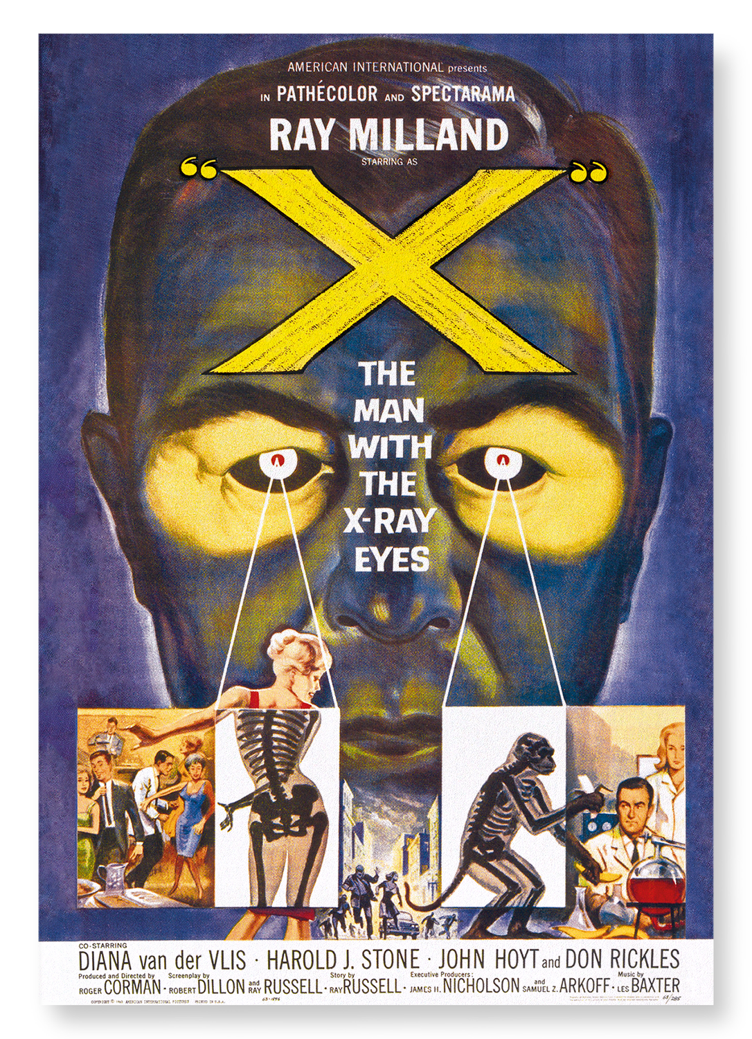 X: THE MAN WITH THE X-RAY EYES (1963): Poster Art Print