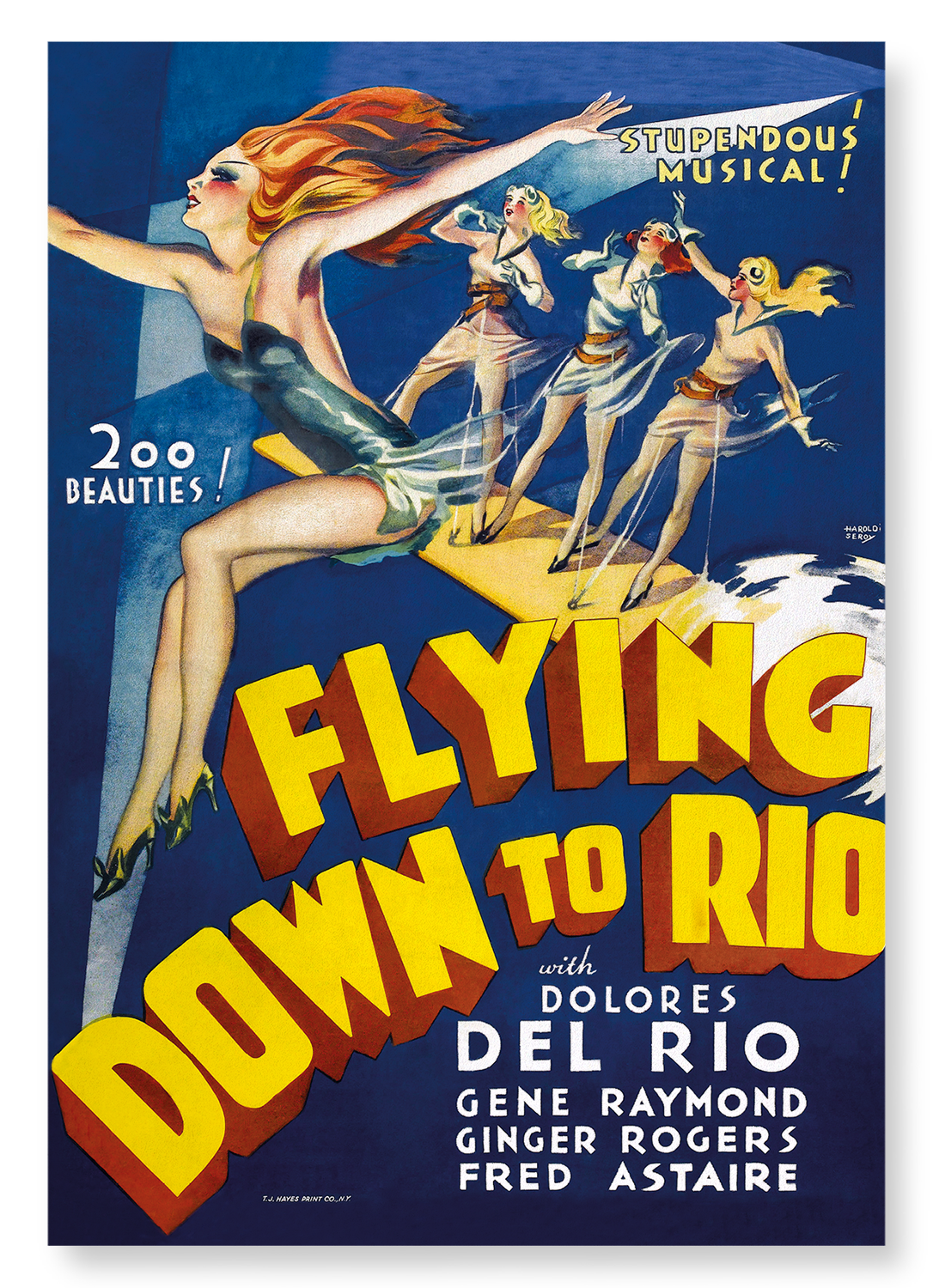FLYING DOWN TO RIO (1933): Poster Art Print