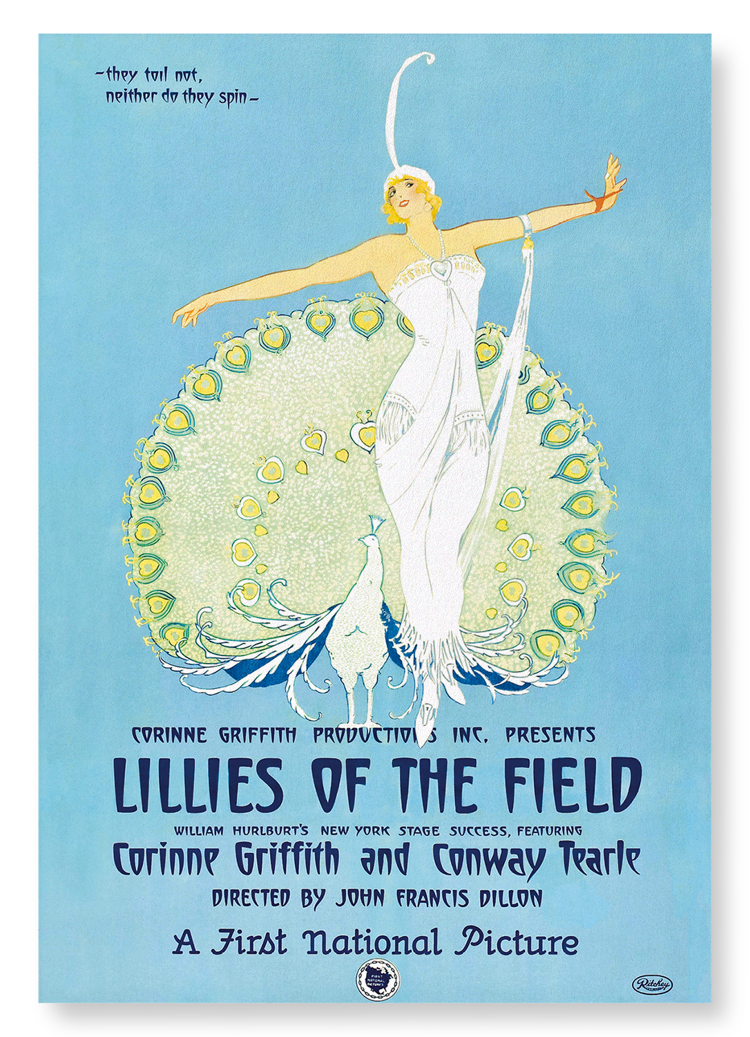 LILIES OF THE FIELD (1924): Poster Art Print