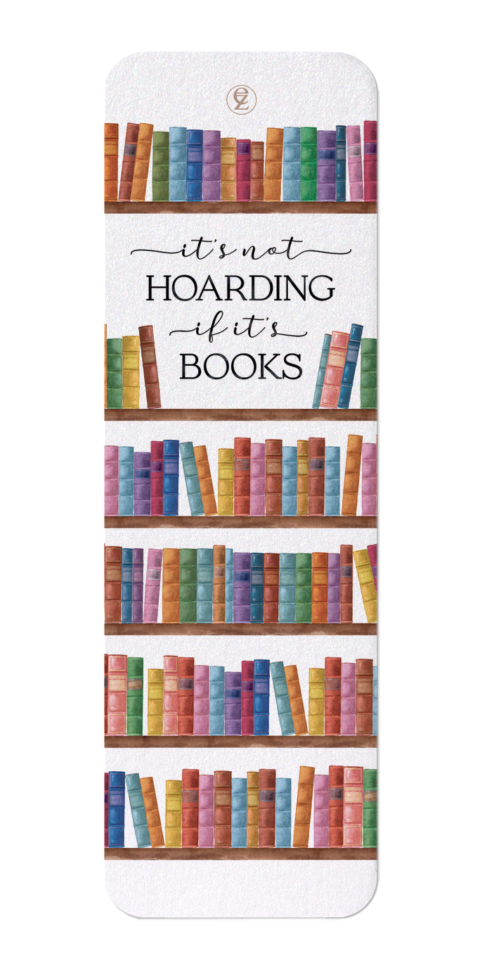 Ezen Designs - Hoarding books - Bookmark - Front